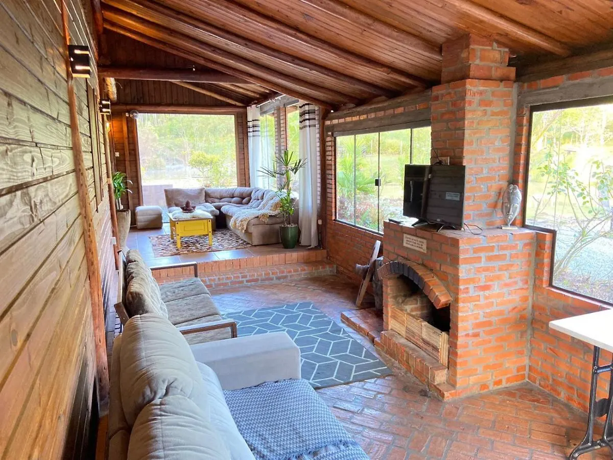 Chale Cabana Sitio Na Serra Para Amigos E Familiares Com Piscina Anitápolis 0*,