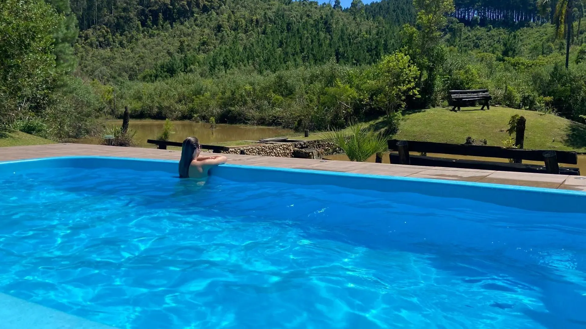 Chale Cabana Sitio Na Serra Para Amigos E Familiares Com Piscina Anitápolis