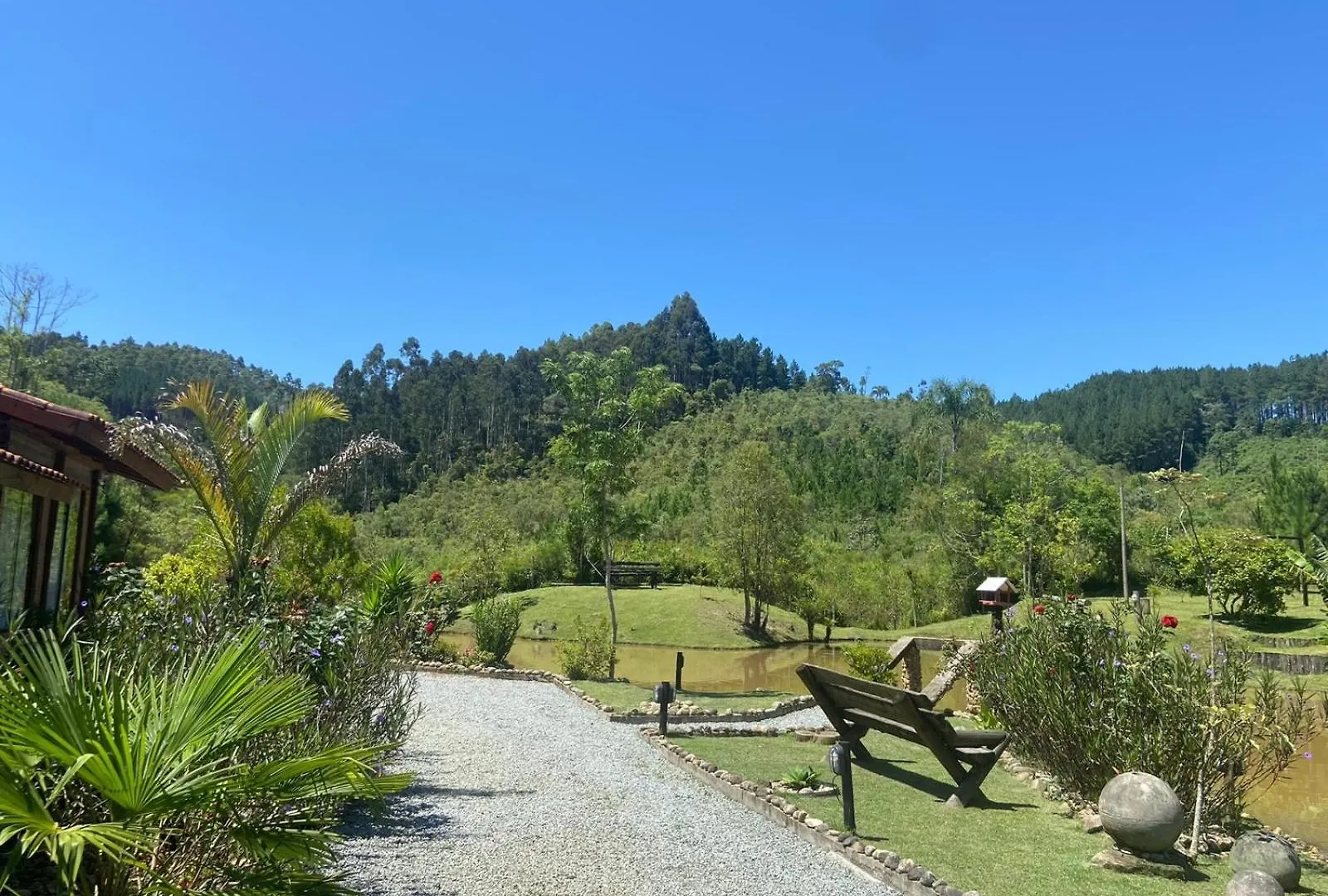 Chale Cabana Sitio Na Serra Para Amigos E Familiares Com Piscina Anitápolis 度假居
